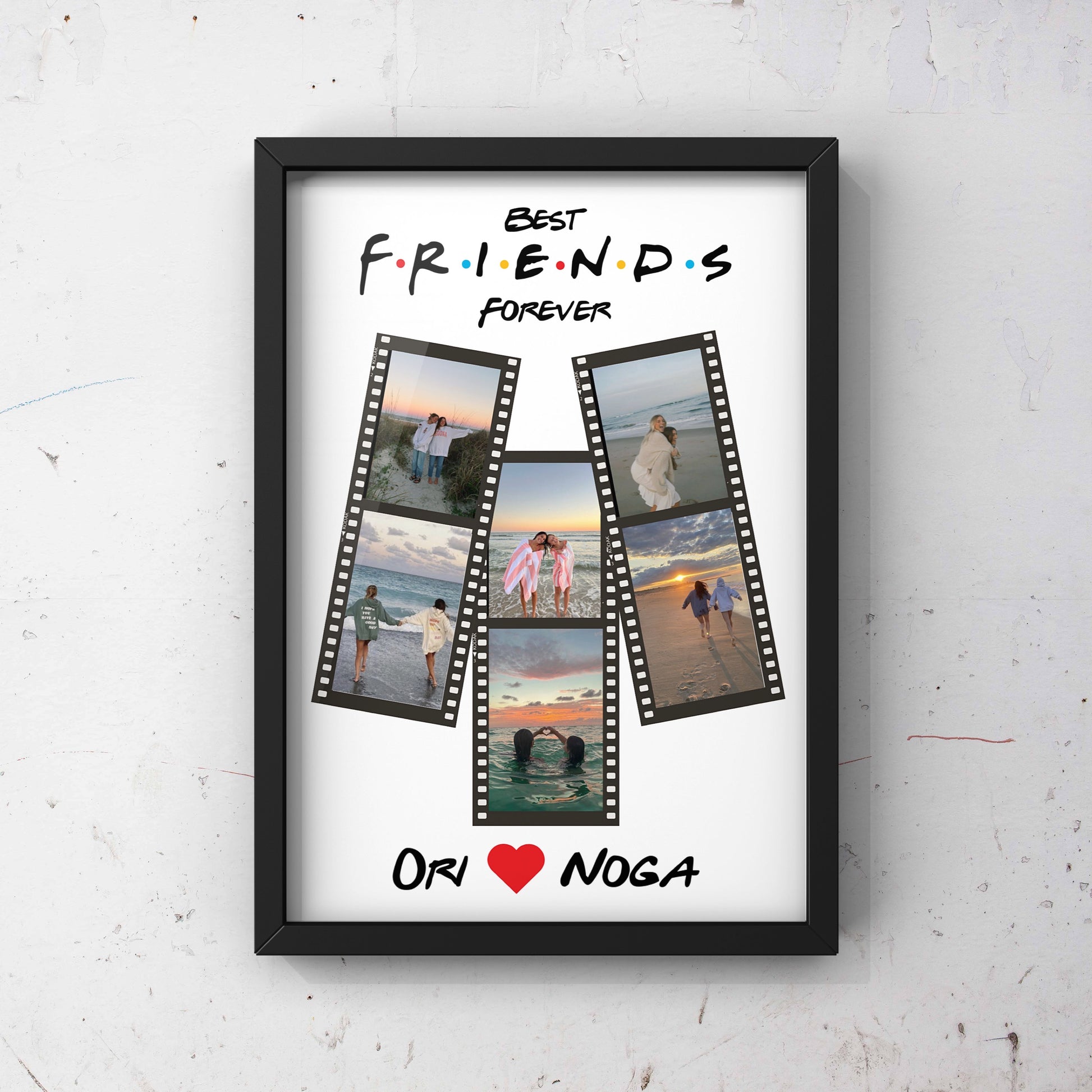 Personalized Framed Collage "Best Friends"