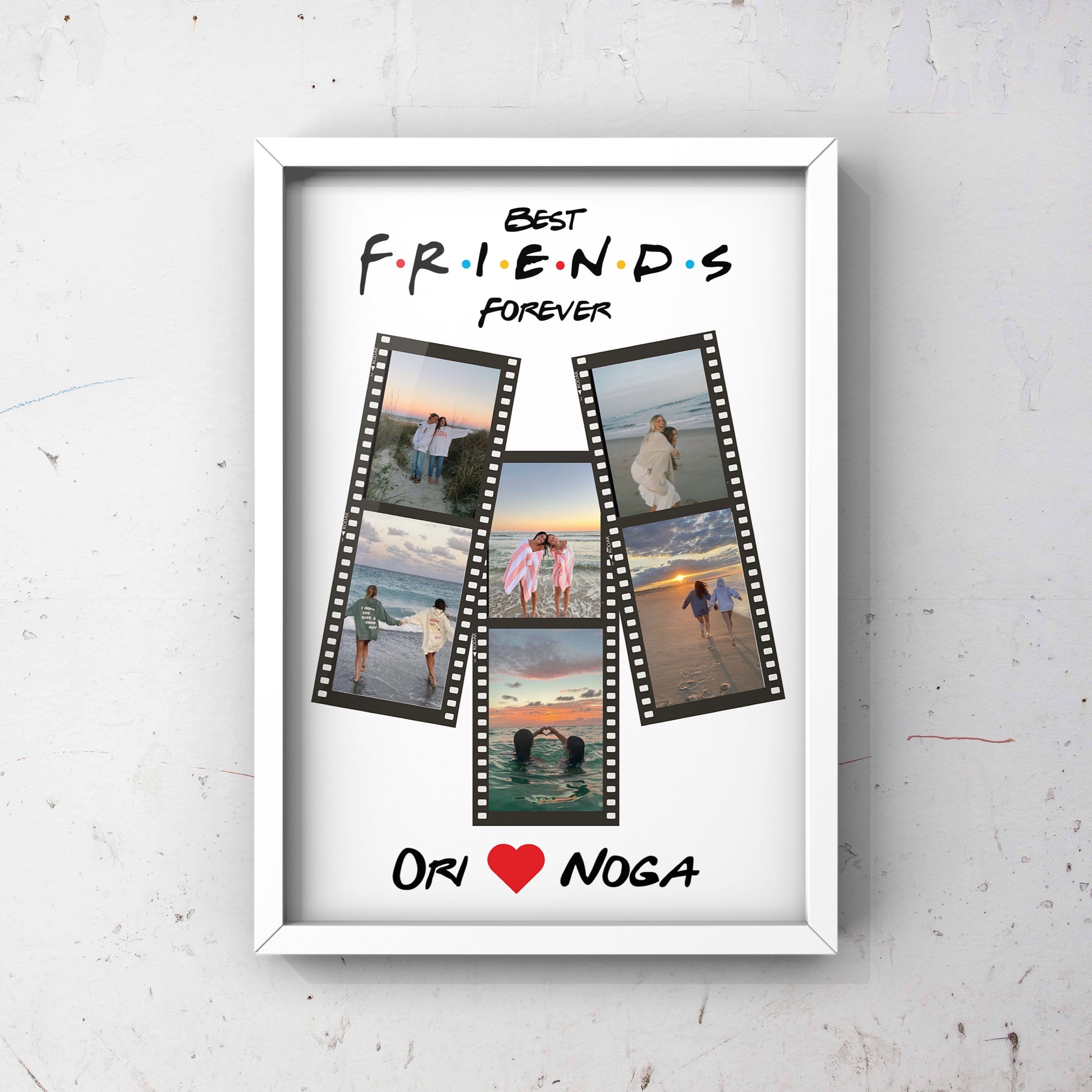 Personalized Framed Collage "Best Friends"